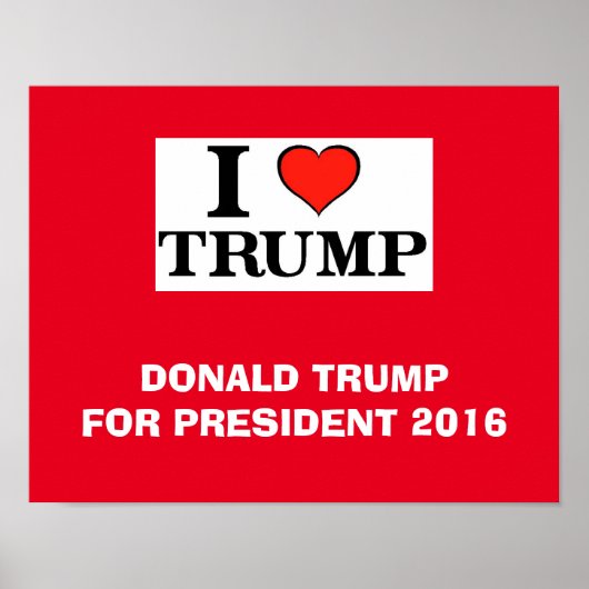 I Heart Trump Poster (Voorkant)