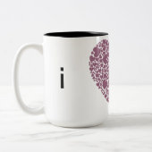 I Heart Tweekleurige Koffiemok (Links)