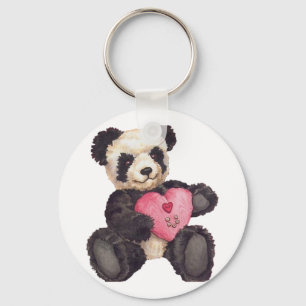 I Heart U Panda Sleutelhanger