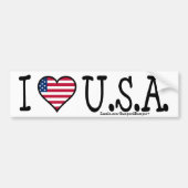I HEART U.S.A. BUMPERSTICKER (Voorkant)