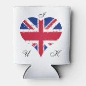 I Heart UK Modern Flag Blikjeskoeler (Voorkant)