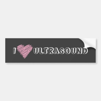 I Heart Ultrasound Bumpersticker