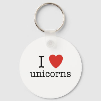 I Heart Unicorns Sleutelhanger