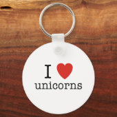 I Heart Unicorns Sleutelhanger (Voorkant)