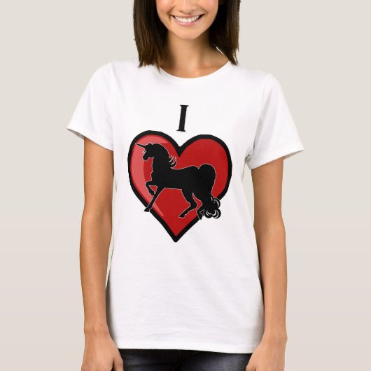 I Heart Unicorns T-shirt (Voorkant)