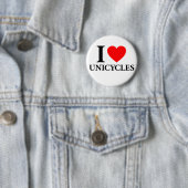I Heart Unicycles Ronde Button 5,7 Cm (In situ)
