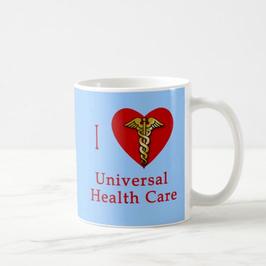I Heart Universal Health Care Coverage Koffiemok (Rechts)