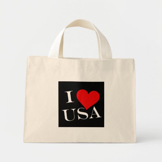 I Heart USA bij ttcnt Mini Tote Bag (Voorkant)