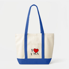 I Heart USA bk itcnt Tote Bag