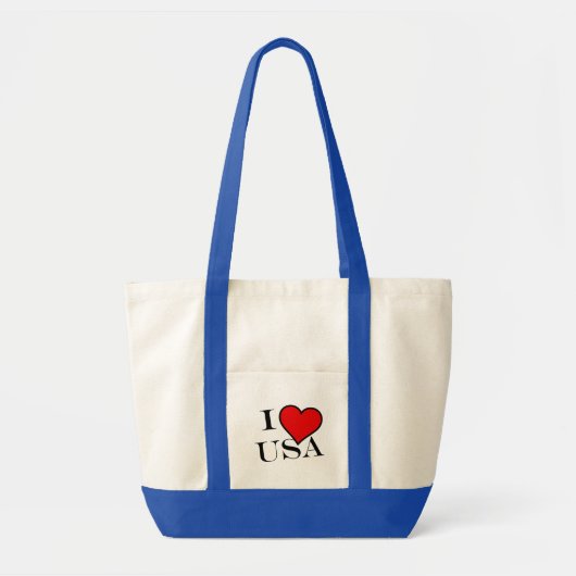 I Heart USA bk itcnt Tote Bag (Voorkant)