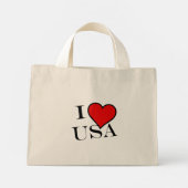 I Heart USA bk tcnt Mini Tote Bag (Achterkant)