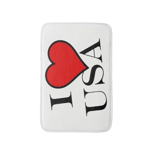 I Heart USA bkcnt Badmat (Voorkant Verticaal)