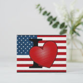 I Heart USA Briefkaart (Staand voorkant)