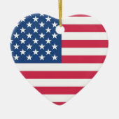I Heart USA Keramisch Ornament (Voorkant)