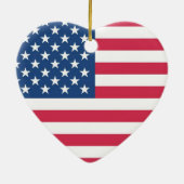 I Heart USA Keramisch Ornament (Achterkant)