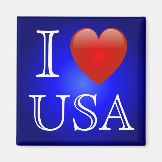 I Heart USA Magnet (Voorkant)