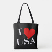 I Heart USA op stcNT Tote Bag (Achterkant)