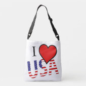I Heart USA overlay cbbcnt Crossbody Tas (Achterkant)