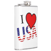 I Heart USA overlay flat Heupfles (Rechts)