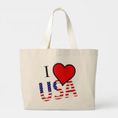 I Heart USA overlay jtcnt Grote Tote Bag (Achterkant)