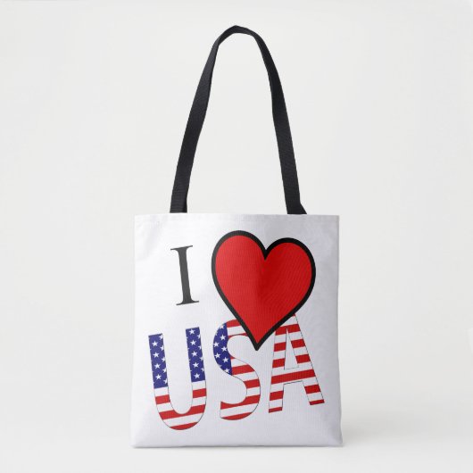 I Heart USA overlay stint Tote Bag (Voorkant)