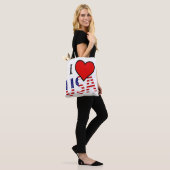 I Heart USA overlay stint Tote Bag (Op model)