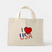 I Heart USA overlay tcnt Mini Tote Bag (Achterkant)