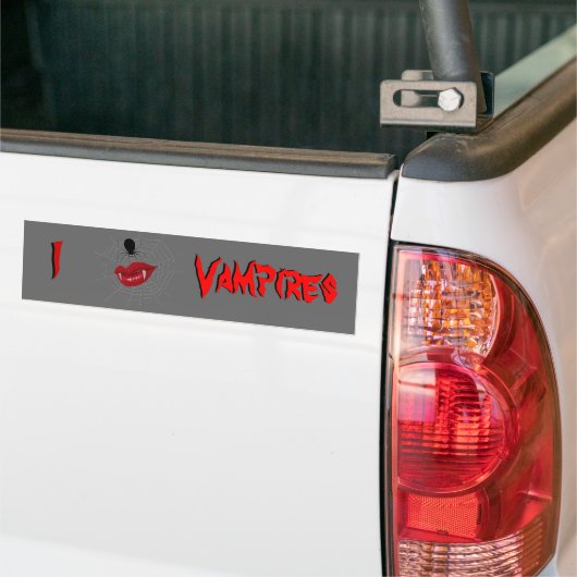 I Heart Vampires Bumpersticker (Op Truck)