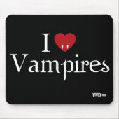 I Heart Vampires Mousepad Muismat (Voorkant)