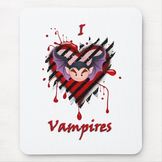 I Heart Vampires Muismat (Voorkant)
