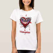 I Heart Vampires T-shirt (Voorkant)