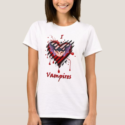 I Heart Vampires T-shirt (Voorkant)