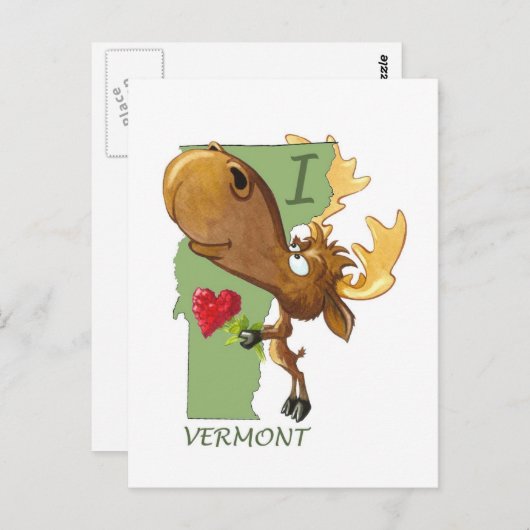 I Heart Vermont Briefkaart (Voorkant / Achterkant)