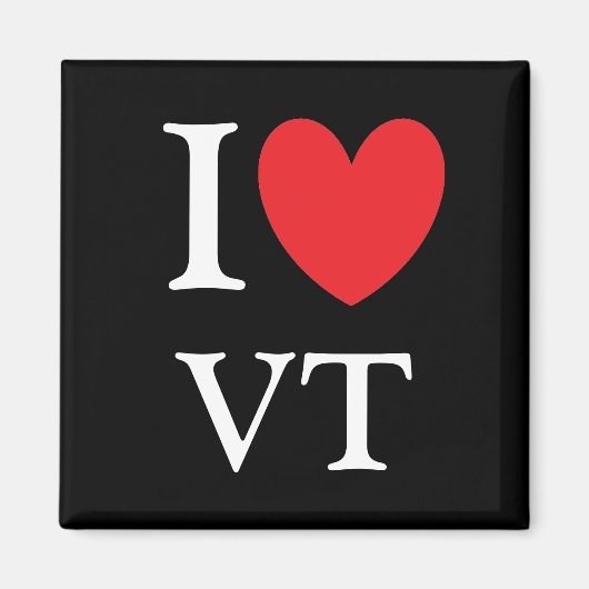 I Heart Vermont Magnet (Voorkant)