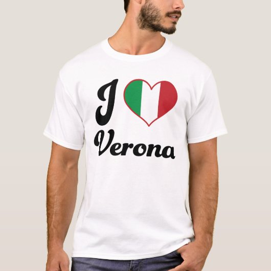 I Heart Verona Italy (Love) T-shirt (Voorkant)