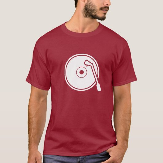 I Heart Vinyl Pictogram T-Shirt (Voorkant)