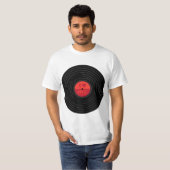 I Heart Vinyl Reords  T-shirt (Voorkant volledig)