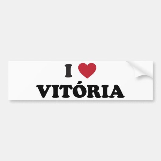 I Heart Vitória Brazilië Bumpersticker (Voorkant)