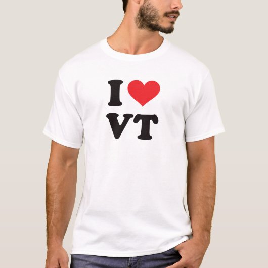 I Heart VT - Vermont T-shirt (Voorkant)