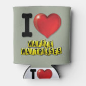 I Heart Waffle Waitresses Blikjeskoeler (Voorkant)