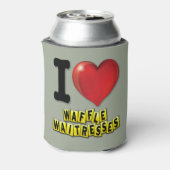 I Heart Waffle Waitresses Blikjeskoeler (Blikje Achterkant)