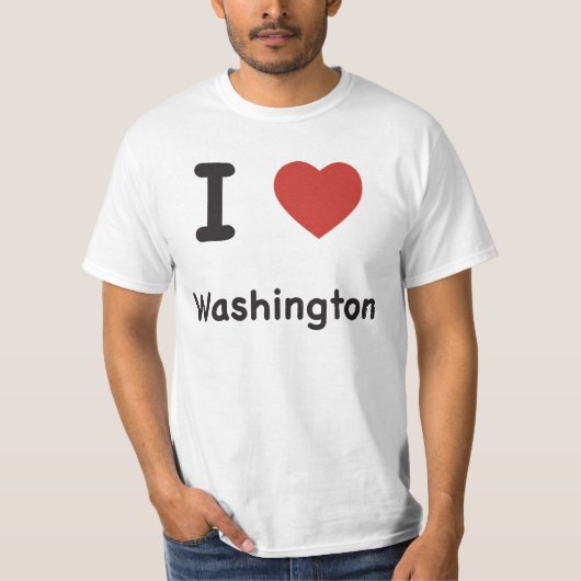 I Heart Washington - Baby T-shirt (Voorkant)