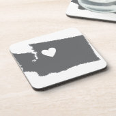 I Heart Washington Grunge Kijk naar de staatshlief Drankjes Onderzetter (Linkerzijde)