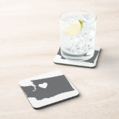 I Heart Washington Grunge Kijk naar de staatshlief Drankjes Onderzetter (Rechterzijde)