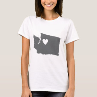 I Heart Washington Grunge Kijk naar de staatshlief T-shirt