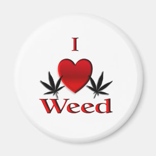 I Heart Weed Magneet