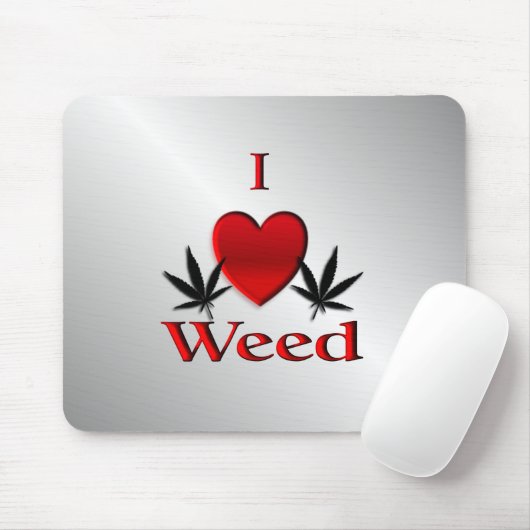 I Heart Weed Muismat (Met muis)