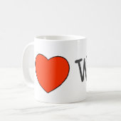 I Heart WeHo Koffiemok (Voorkant links)