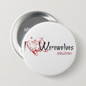 I Heart Werewolves Button (Voorkant /achterkant)