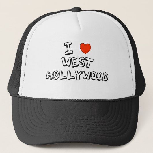 I Heart West Hollywood Trucker Pet (Voorkant)